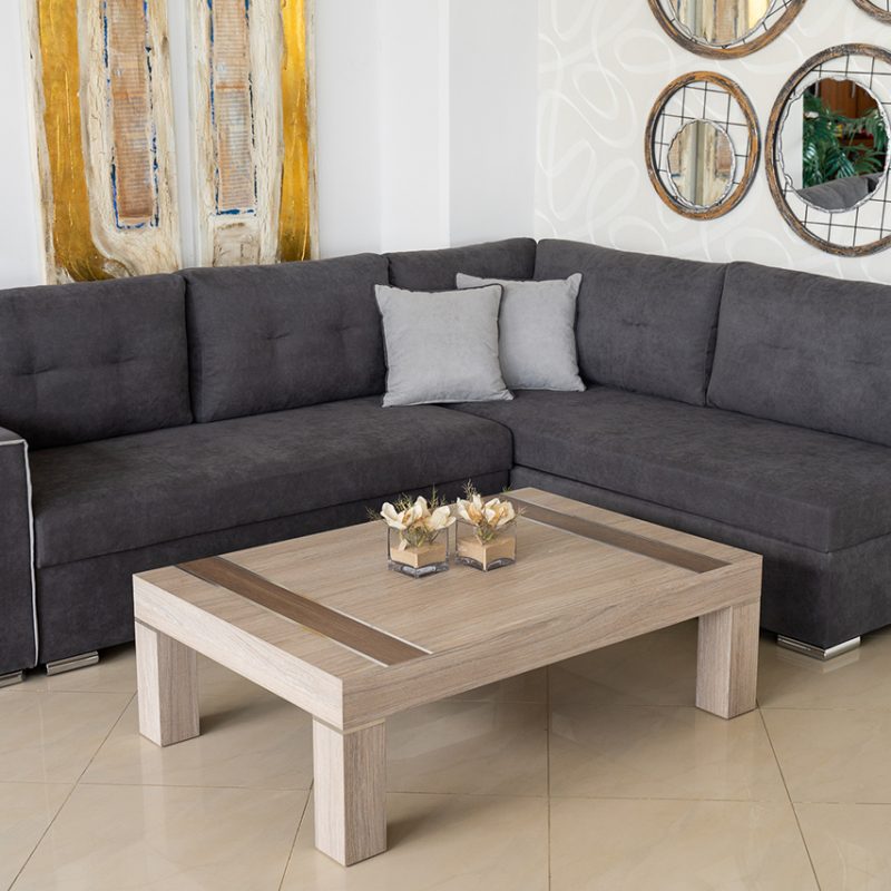 Σαλόνι γωνία - κρεβάτι Nisos με αποθηκευτικό χώρο