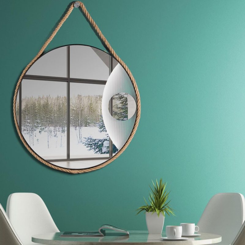 H180 Καθρέπτης Τοίχου με Σχοινί