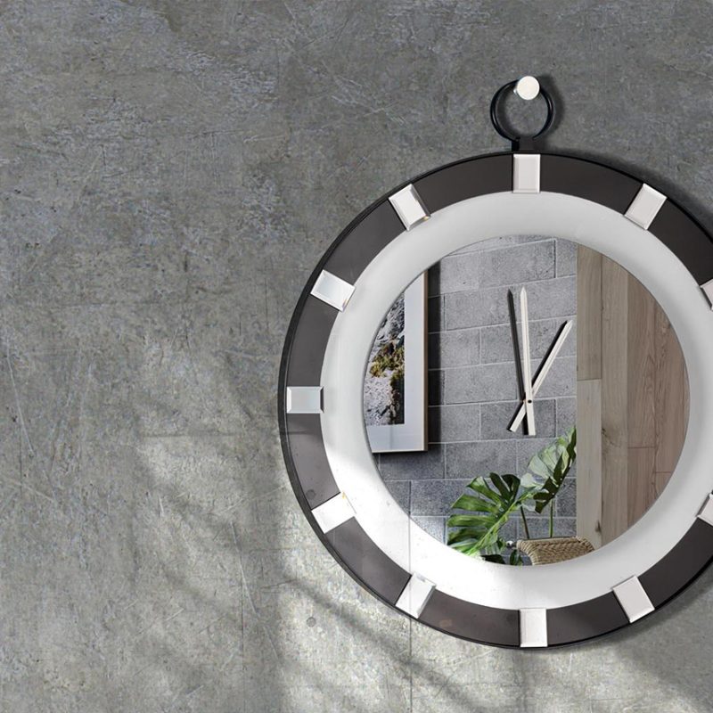 J120 Καθρέπτης Τοίχου Ρολόι