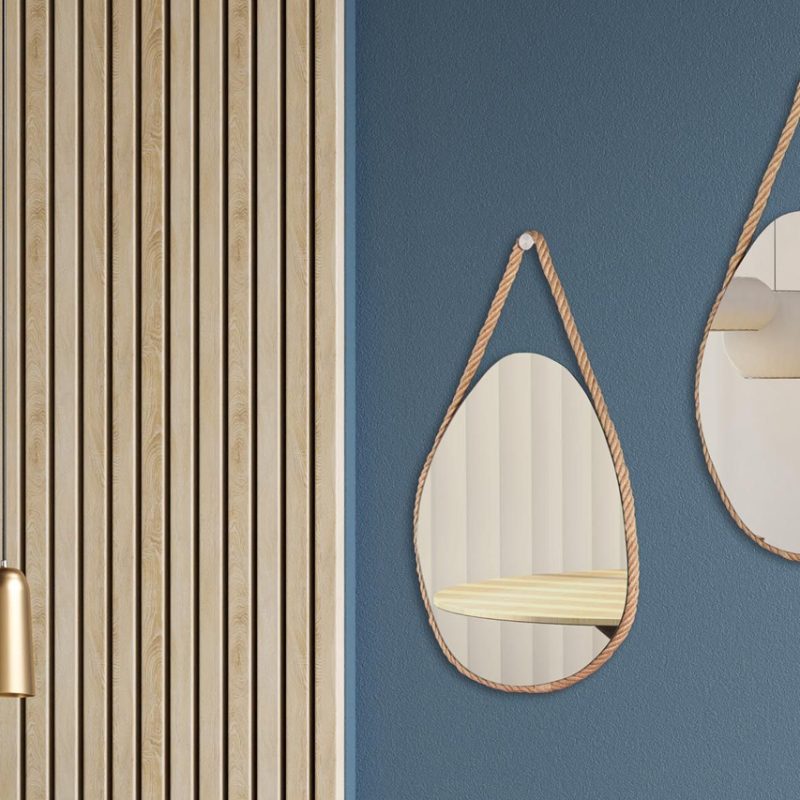 J150 Καθρέπτες Τοίχου Δάκρυα με Σχοινί