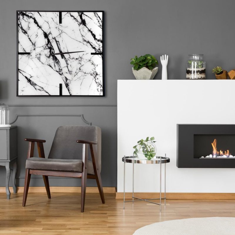 J60 Καθρέπτης Τοίχου Ρολόι