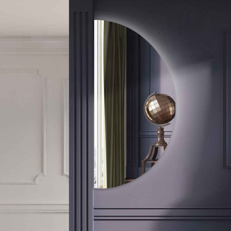 L100 Καθρέπτης Τοίχου Ημικύκλιο