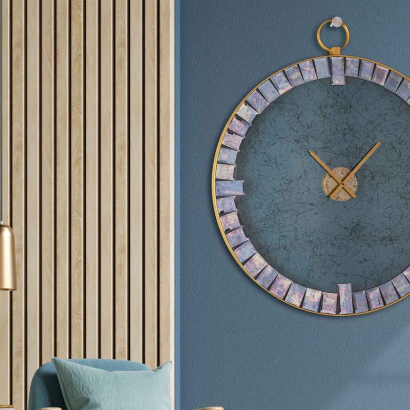 L20 Καθρέπτης Τοίχου Ρολόι Αντίκα Αράχνη