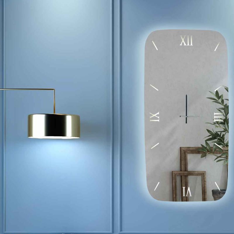 L50 Καθρέπτης Τοίχου Ρολόι Ολόσωμος