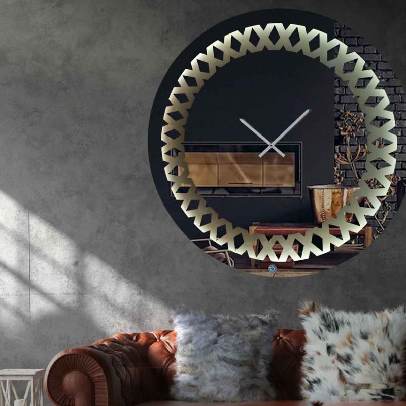 L90 Καθρέπτης Τοίχου Ρολόι