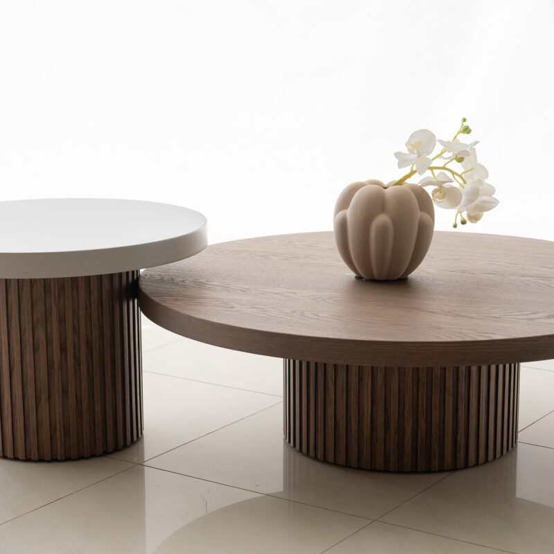 Τραπεζάκι σαλονιού Elvio Σετ 100x32, 60×42.5